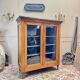 DISPLAY CABINET, CHERRY WOOD BOOKCASE IN DIRECTOIRE STYLE, 19TH CENTURY