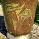 Brass Enamel Cloisonne cooler, French Floral Champagne Ice Bucket