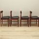 Set of four teak chairs, Danish design, 1960s, manufacture: Bruno Hansen, d