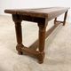 Pair of Antique Oak Benches with Turned Legs