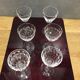 Série de 6 verres à digestif anciens et gravés