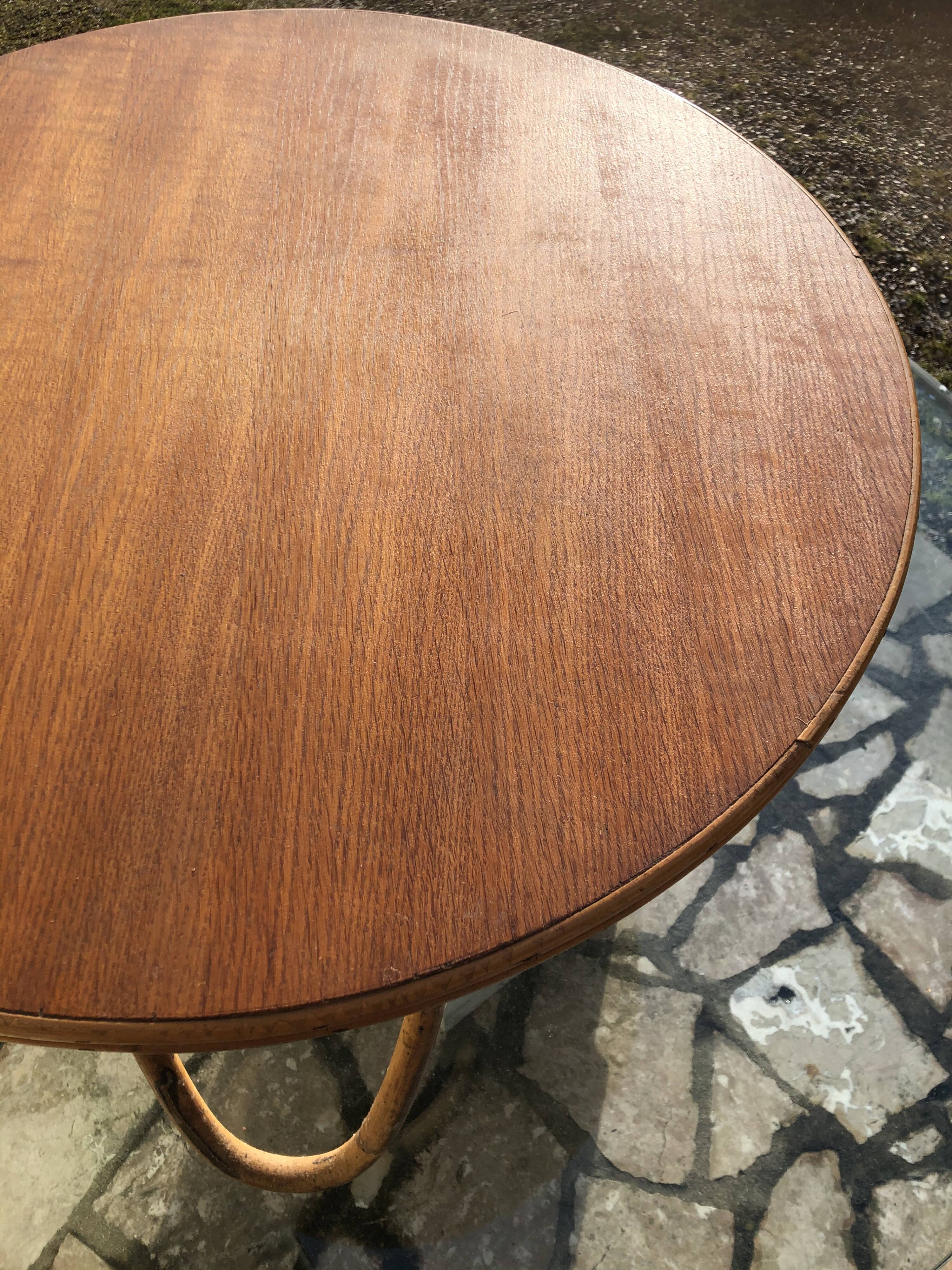 Vintage rattan coffee table