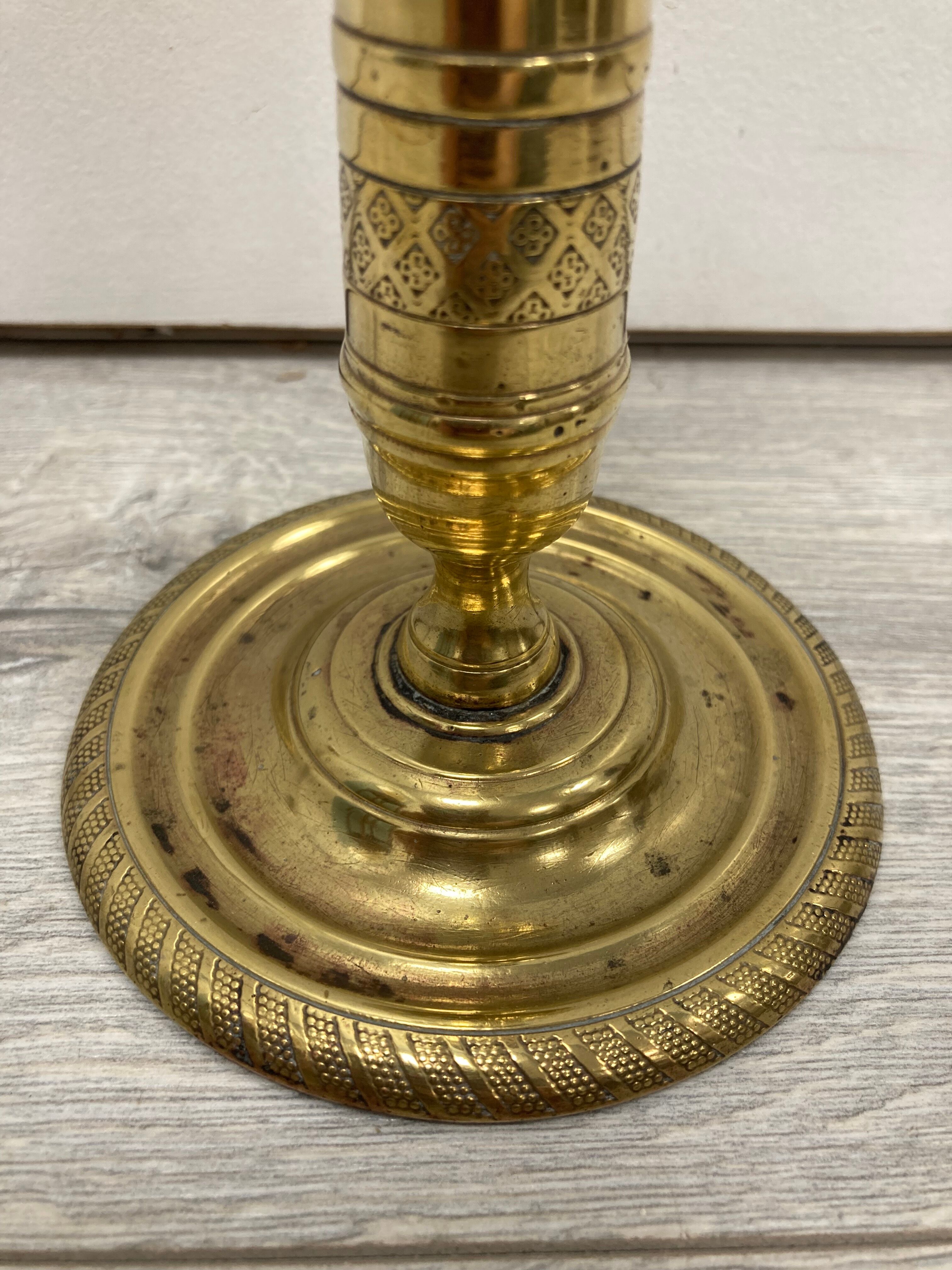Bougeoir en laiton vintage