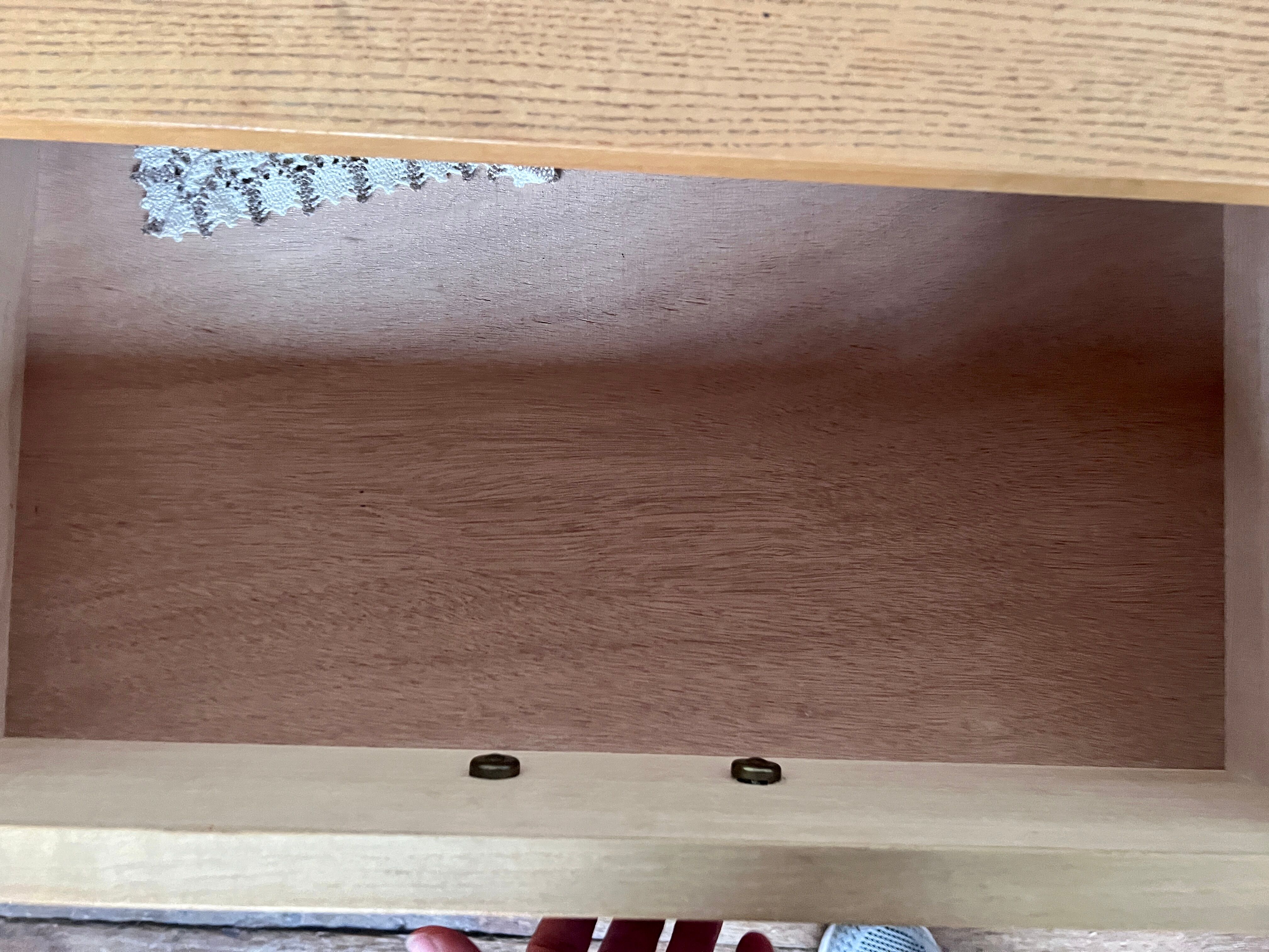 Pair of bedside tables end of vintage sofa