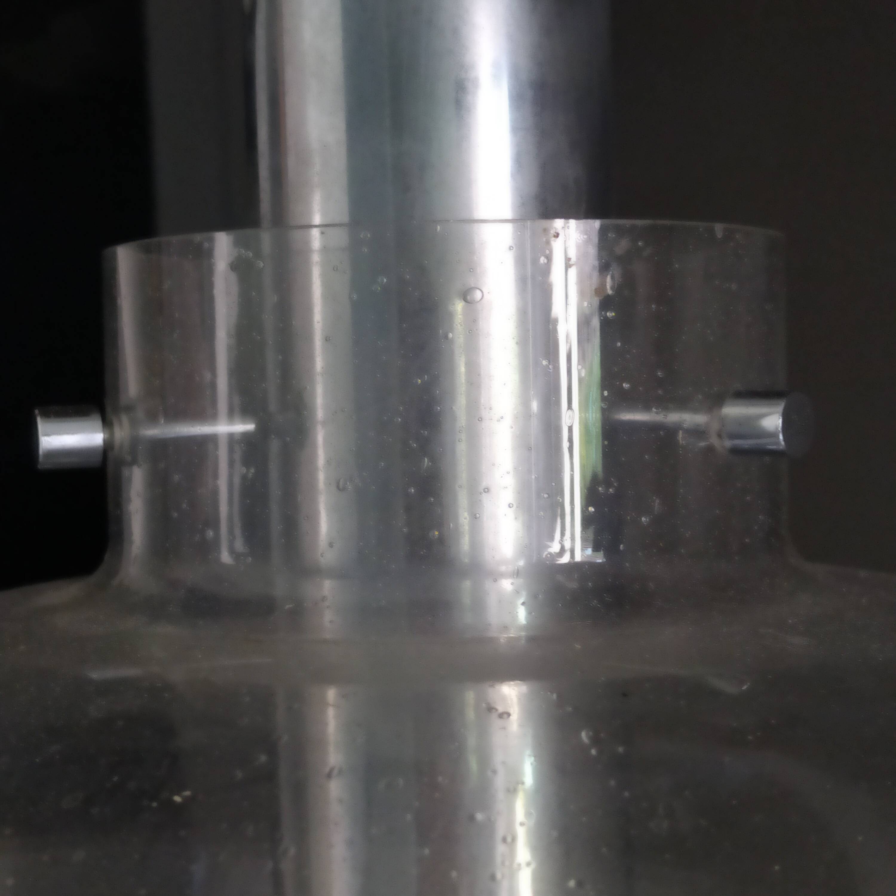 vintage 1970 Limburg bubble glass and chrome pendant light