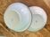 Midcentury ceramic basins / enamelled iron from 1940s industrial style / small white ceramic basins