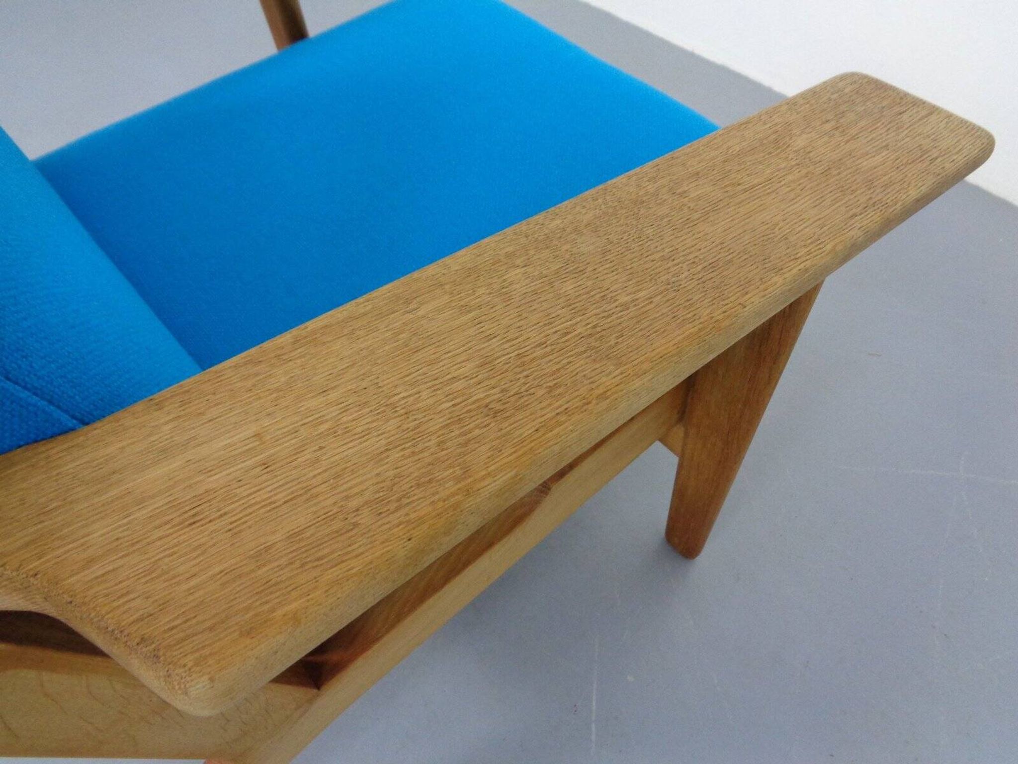 Danish GE290 Chair in Oak and Kvadrat Hallingdal by Hans J. Wegner for Getama, 1960s
