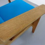 Danish GE290 Chair in Oak and Kvadrat Hallingdal by Hans J. Wegner for Getama, 1960s