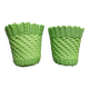Pair of scoubidou pot covers