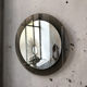 Smoked round design mirror Veca Italy