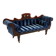 Antique Victorian chaise longue / méridienne
