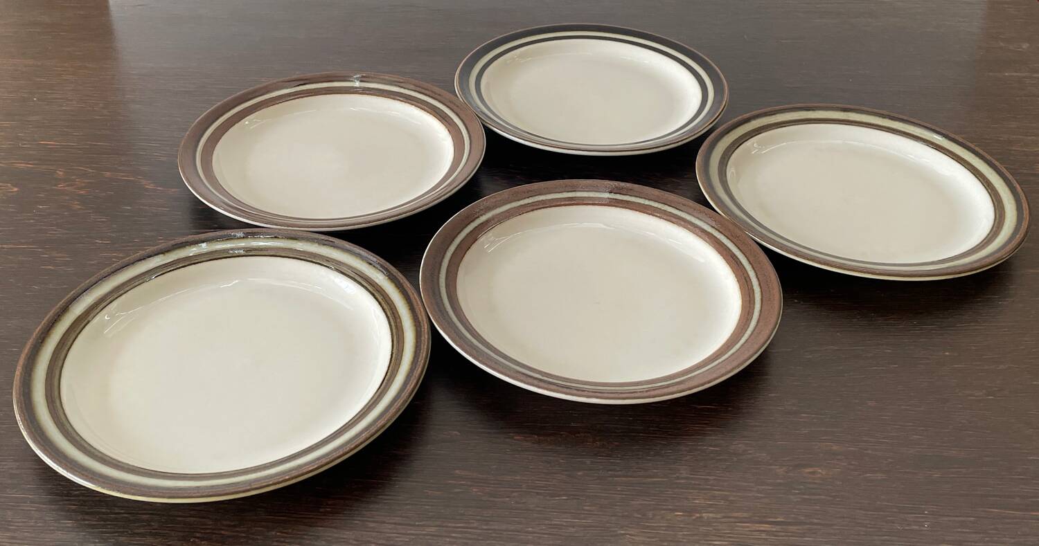 Set of 5 dessert plates Arabia Finland "Karelia" – design s