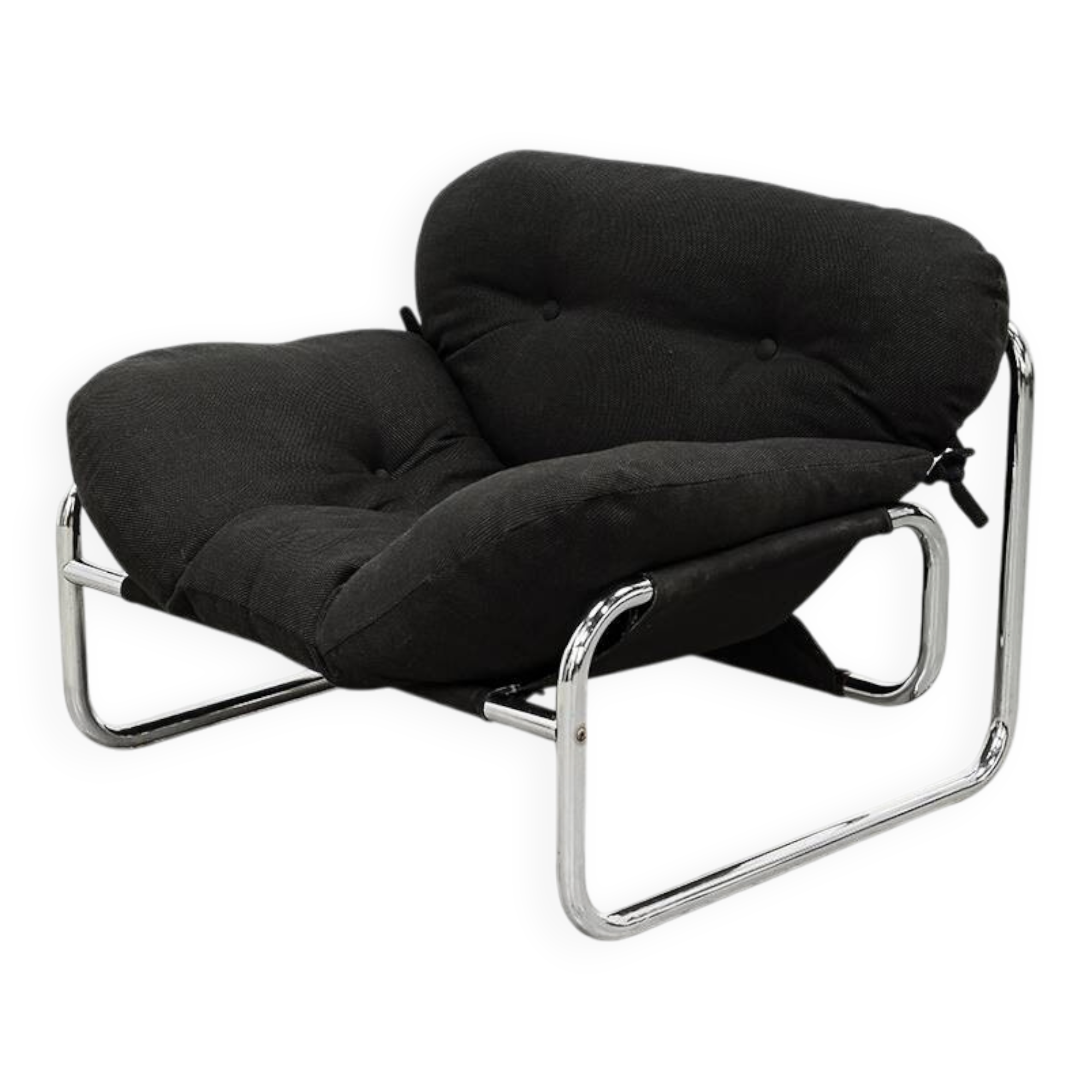 Johan Bertil Häggström Tubular Lounge Chair for Swed-Form, Sweden, 1970s
