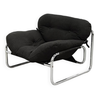 Johan Bertil Häggström Tubular Lounge Chair for Swed-Form, Sweden, 1970s