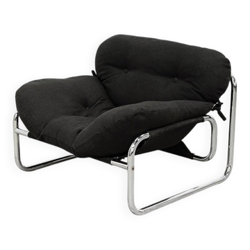 Johan Bertil Häggström Tubular Lounge Chair for Swed-Form, Sweden, 1970s