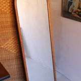 Large vintage wooden wall mirror