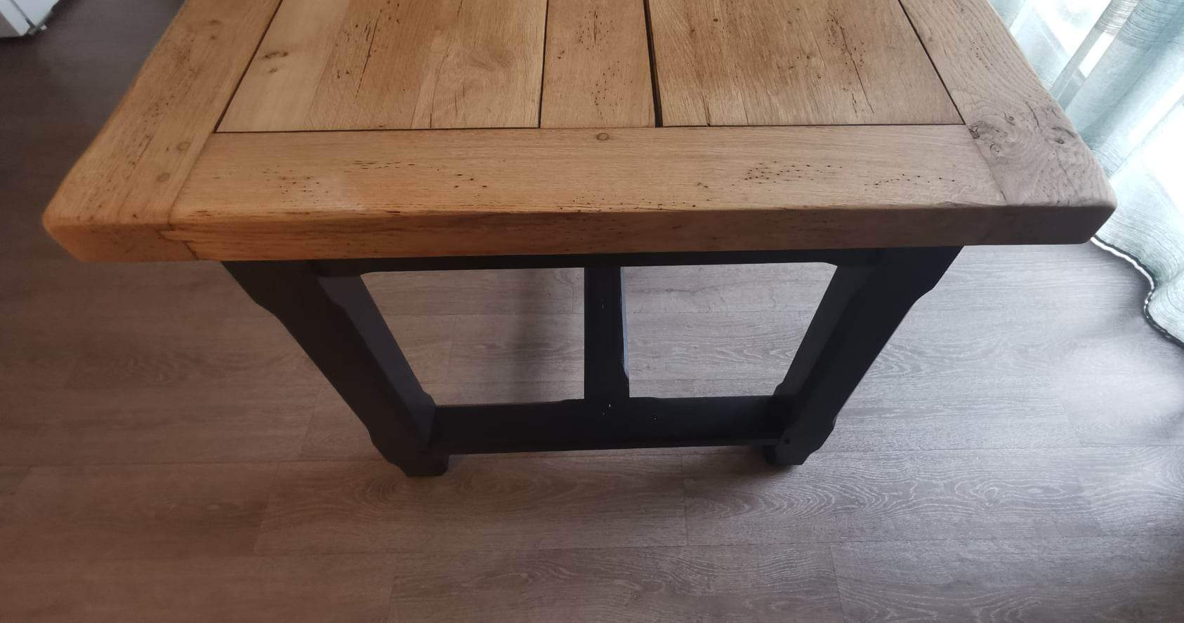 Solid oak farmhouse table