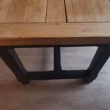 Solid oak farmhouse table