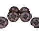 Vintage Fish Service Vallauris – 7-Piece Set in Enamelled Earthenware