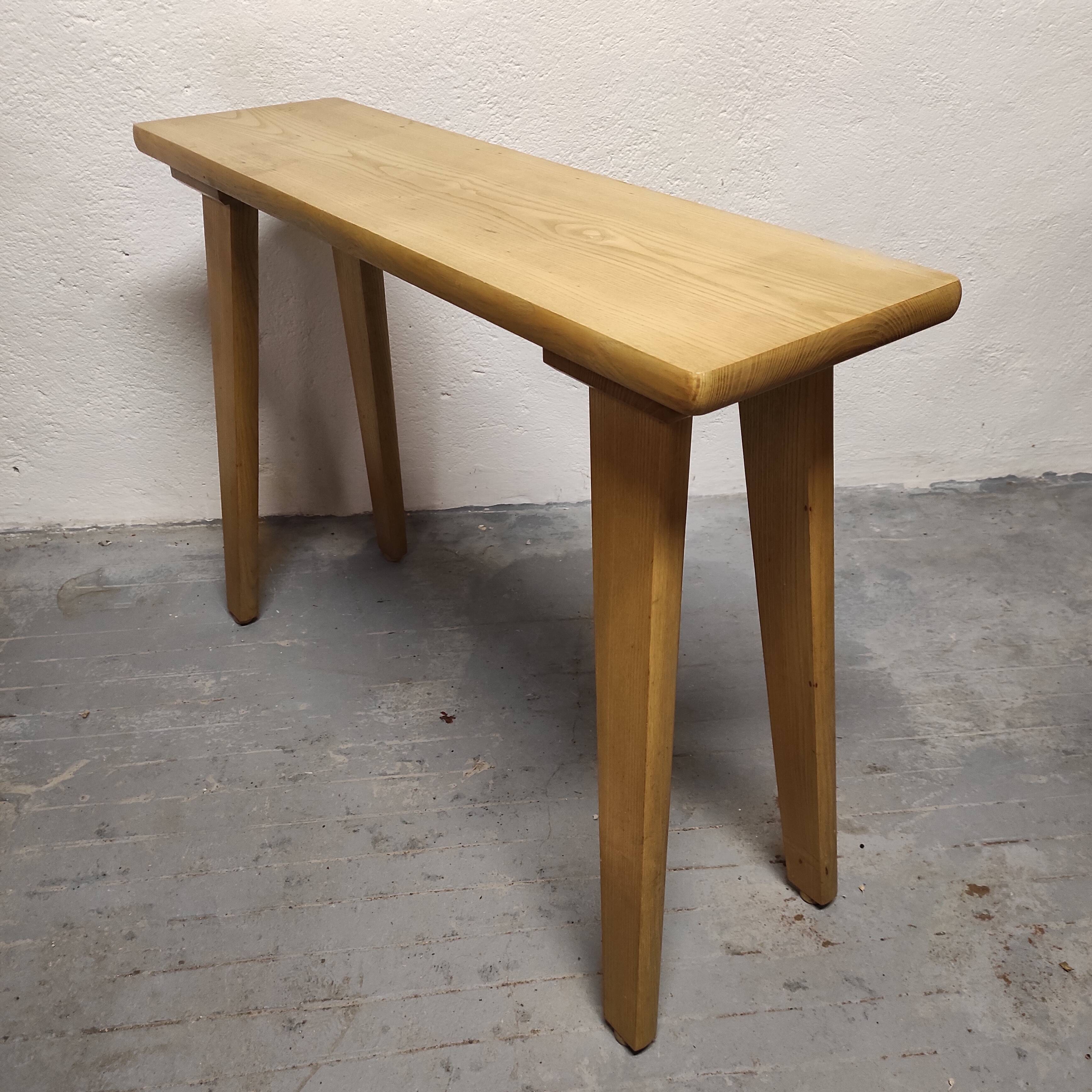 Vintage solid wood console