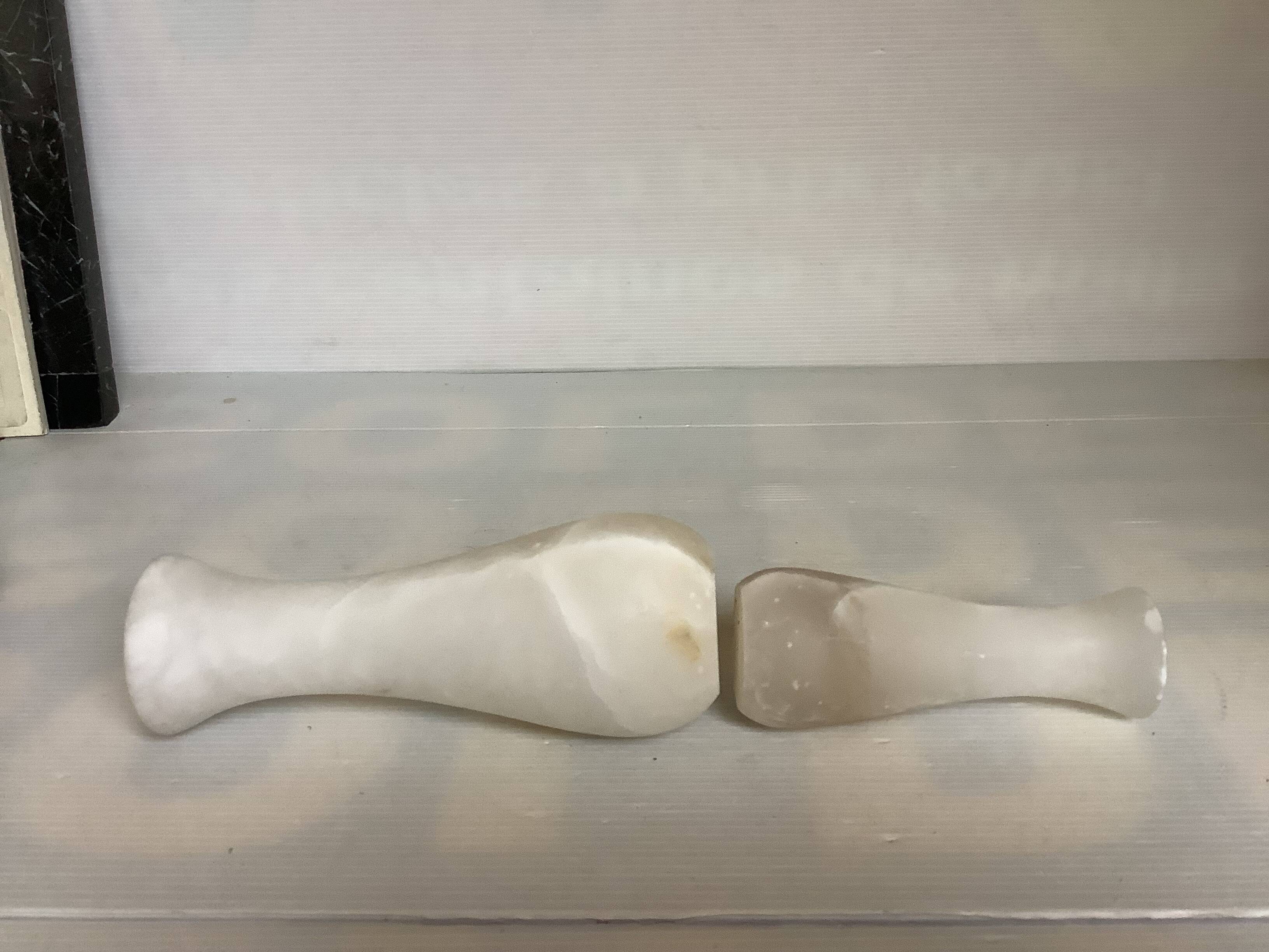 Pair of alabaster vases