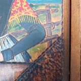 Wooden box in Breton style