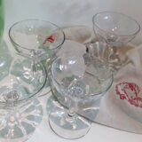 Set of 6 champagne glasses