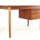 Danish desk with sliding drawer unit - teak - mid century modern