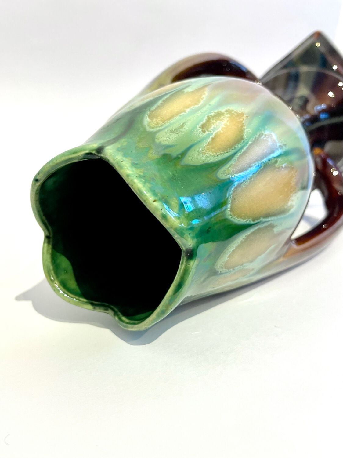 Art Nouveau vase in earthenware