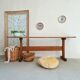 Old solid wood bench