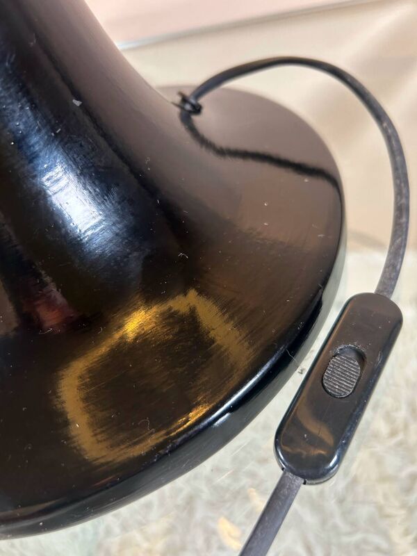 Grande lampe pied tulipe design années 80