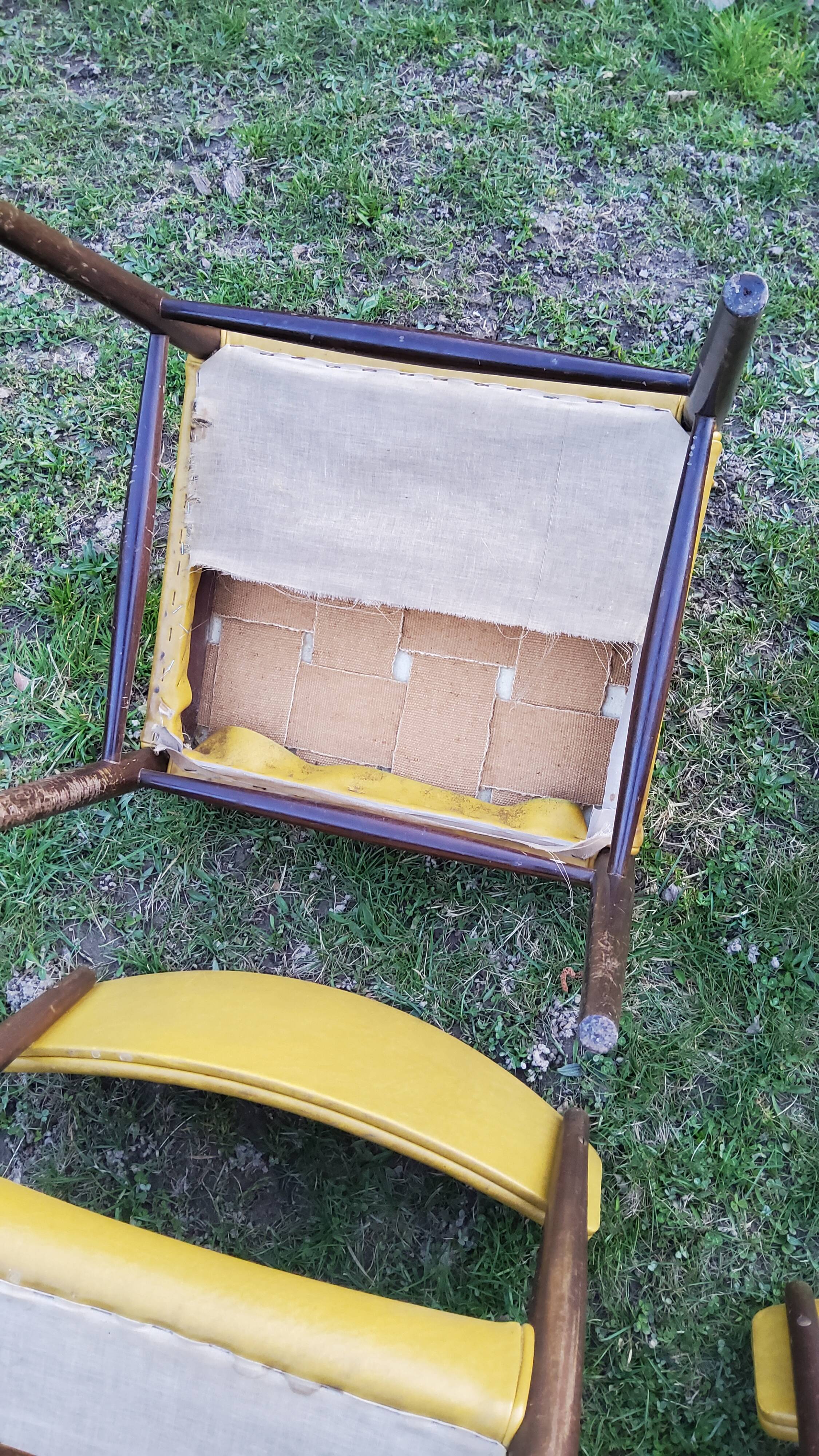 Set of 4 Scandinavian rosewood chairs from the 50s