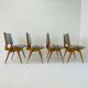 Suite de 4 chaises de Maurice Pré restaurées 1950