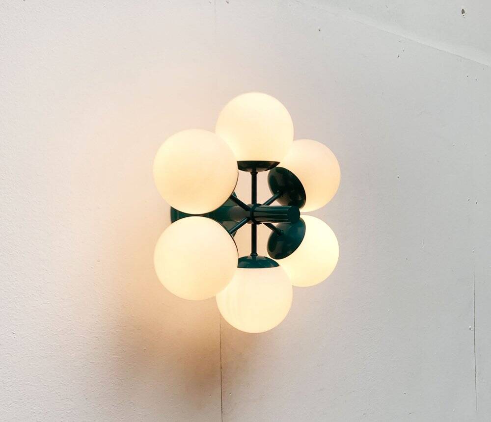 Mid-century German space-age suspension by Kaiser Leuchten, 1960s, set of 2.