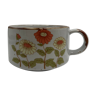 Flowers ceramic cup