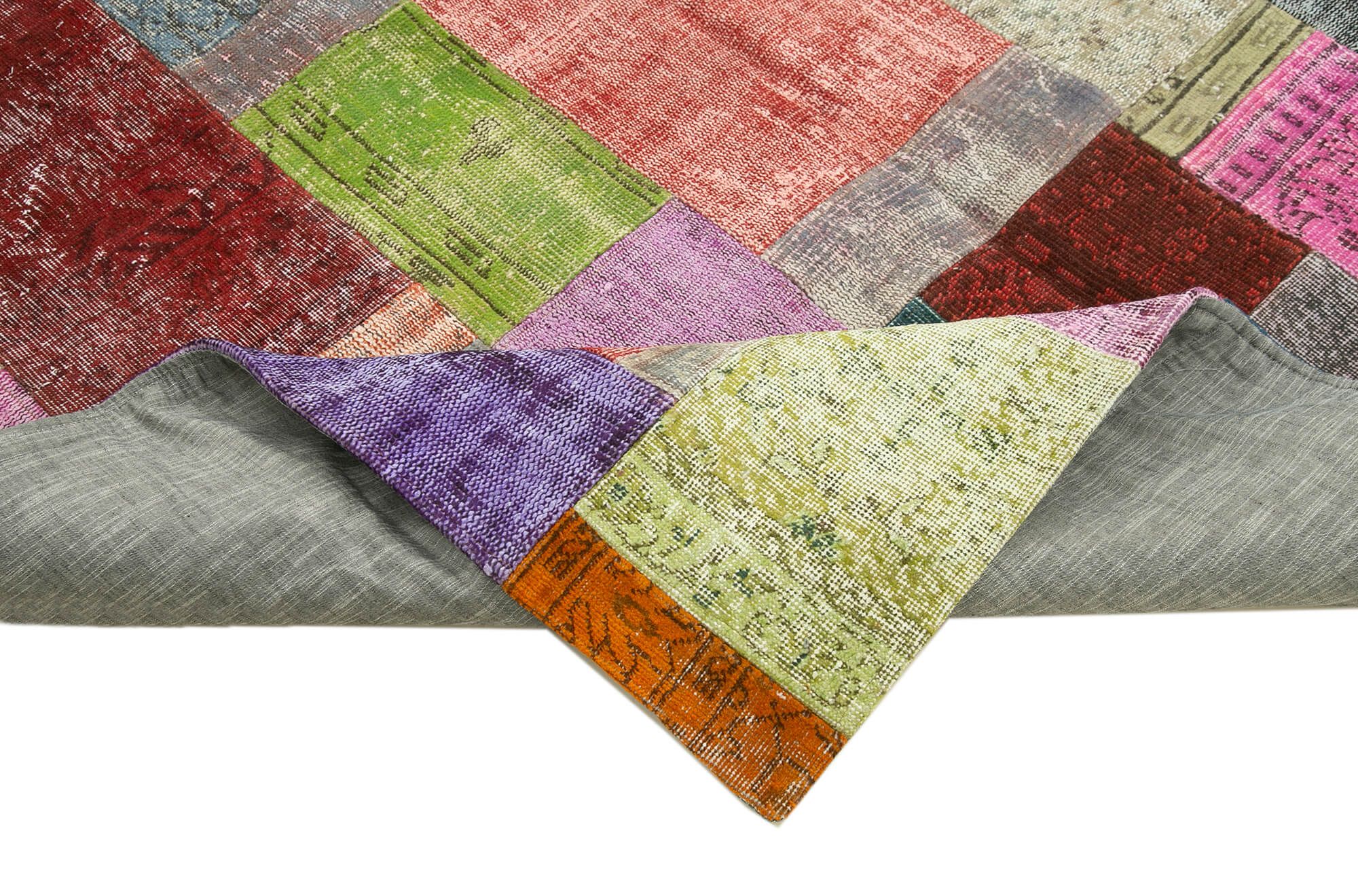 Tapis oriental vintage noué à la main 202 cm x 301 cm