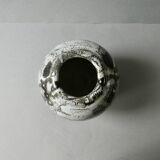 Stoneware vase with Japanese decor by Philippe Dubuc