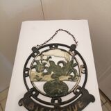 Cast iron plate to hang welcome