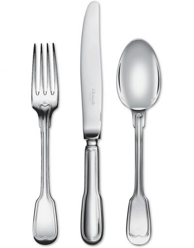 Set 6 silver cutlery Christofle chinon model