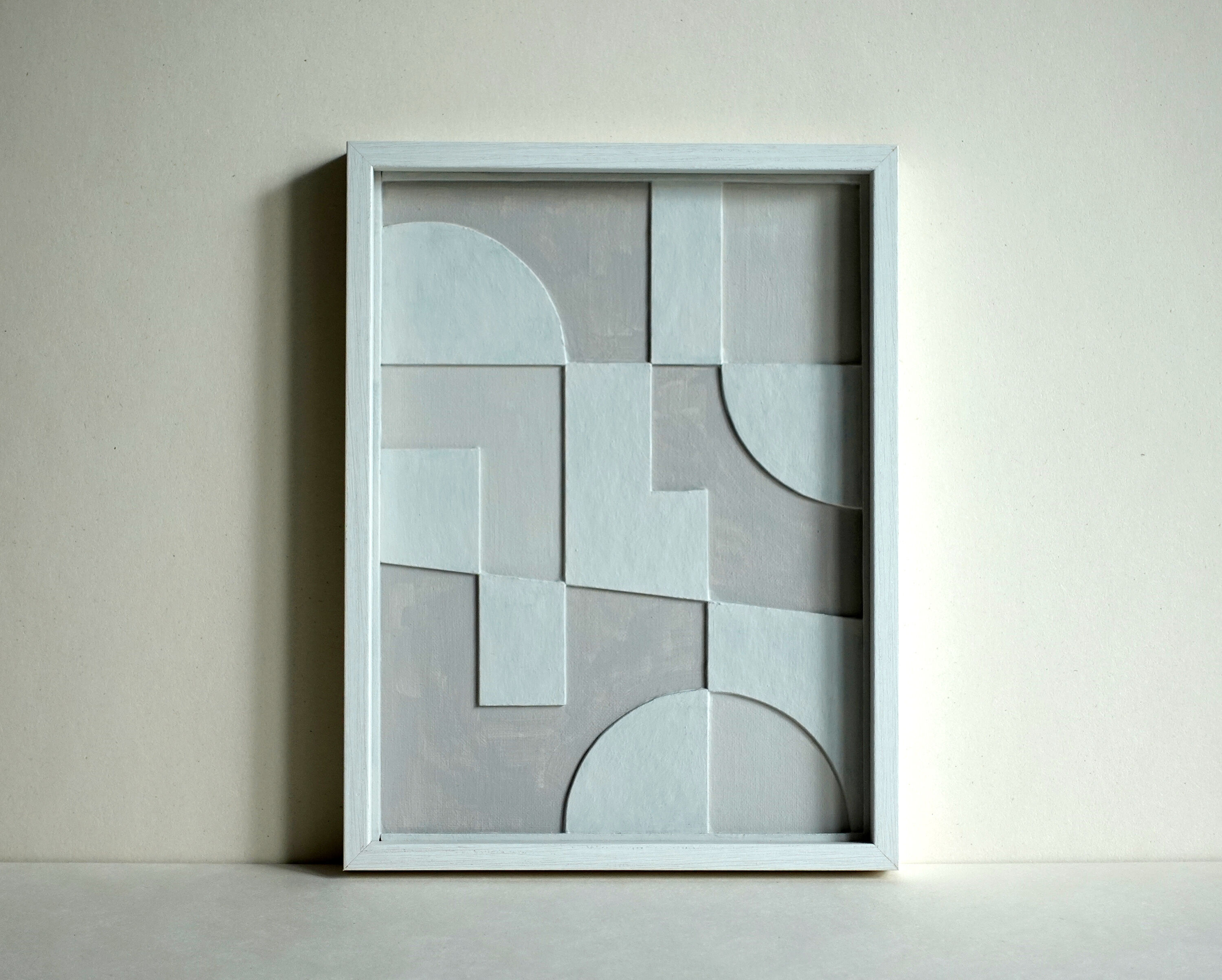 Abstract relief painting