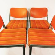 Ensemble de chaises Space Age, Kush & Co., conçu par le professeur Hans Ell. Années 70