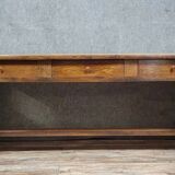Solid oak farmhouse table, late 19th century, circa 1880