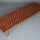 XL slatted teak bench from the 1960s