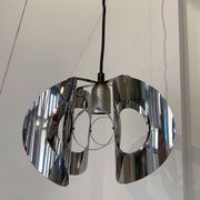 space age chrome metal suspension
