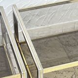 Duo de tables en laiton vintage