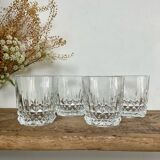 4 vintage whiskey glasses