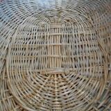 Wicker wood storage basket