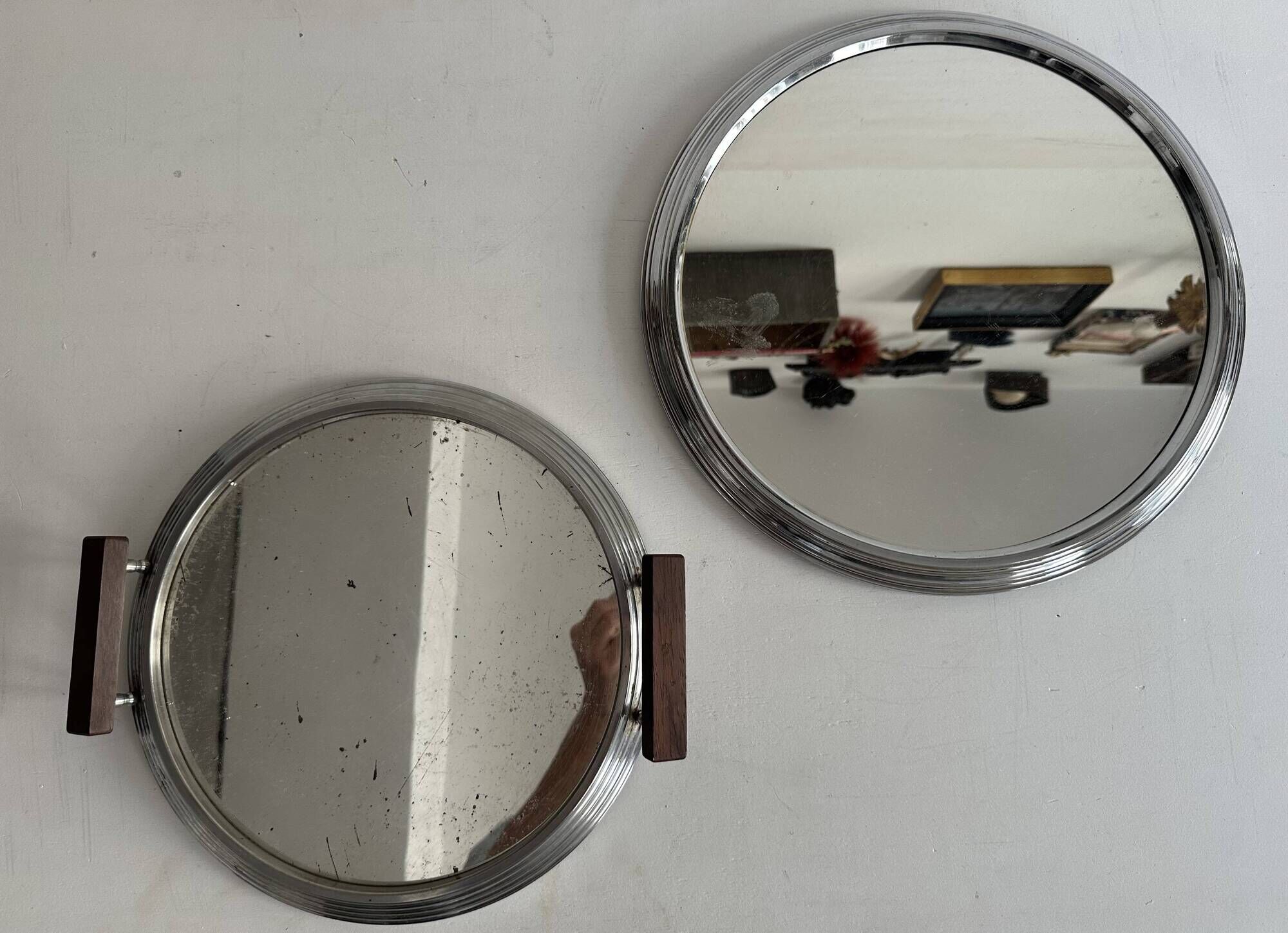 Nested mirror trays Art Deco 1930s
