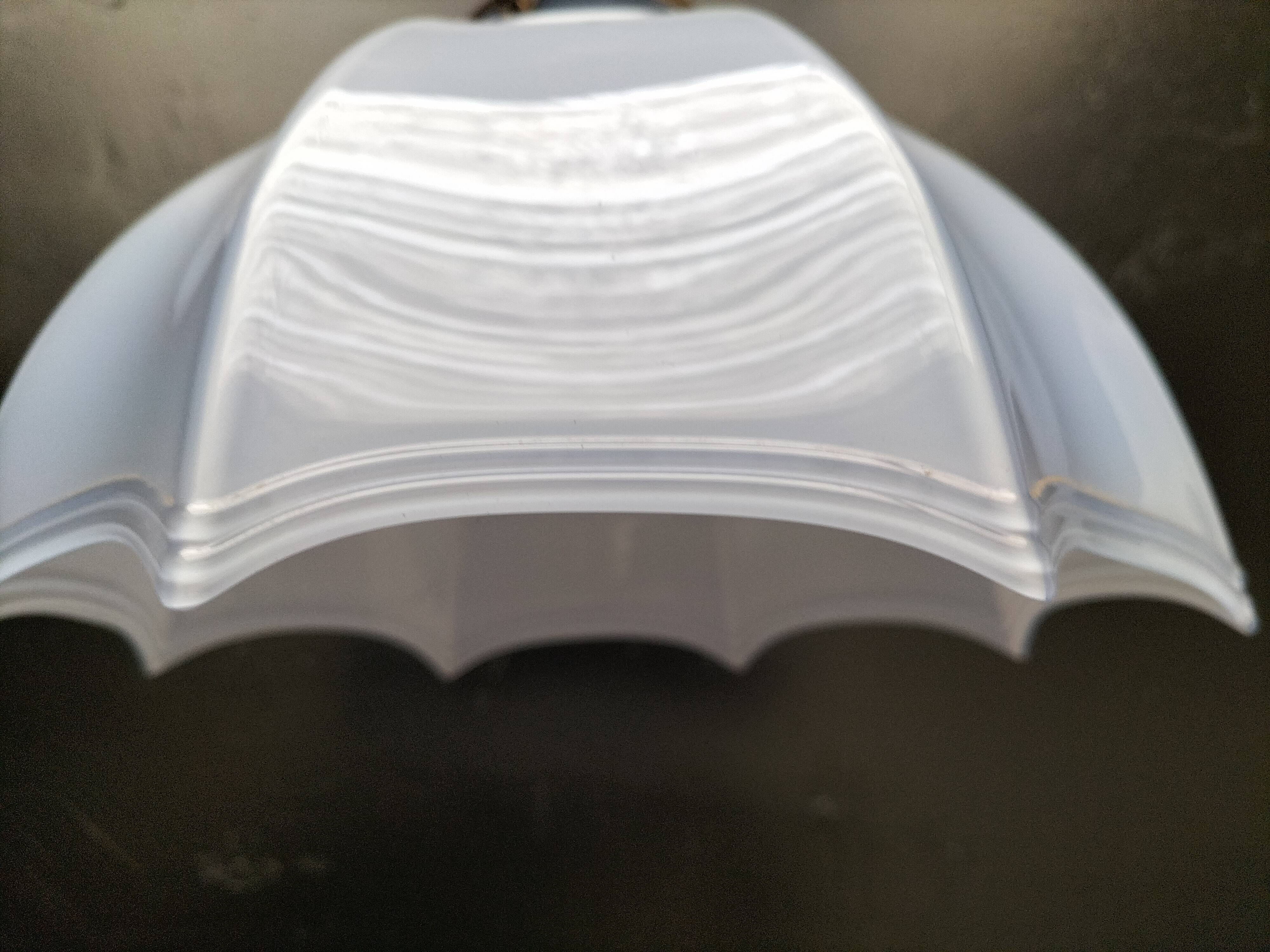 Blue opaline pendant light