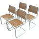 Lot de 4 chaises Cesca modèle b32 par Marcel Breuer Design